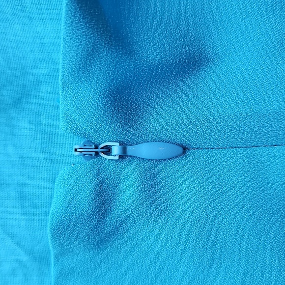 Petal + Pup Blue and Green Xiomar One Shoulder Midi Dress 10 NWT - Picture 10 of 10